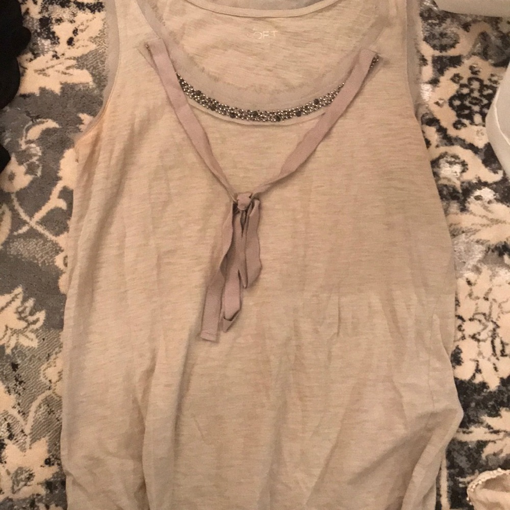 Tan loft tank top